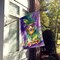 Edge Collections - 28" X 40" - Multicolor - Goblet Mardi Gras Large Porch Decorative Banner - 1 Piece